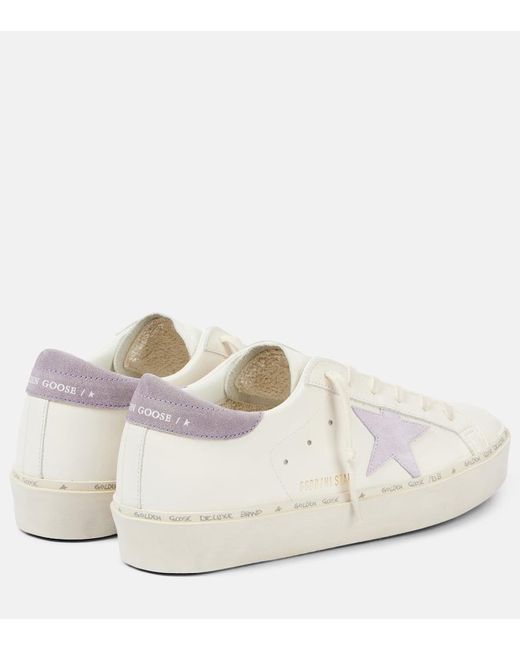 Golden Goose Deluxe Brand White Hi Star Suede Sneakers