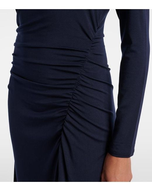 Abito Midi Con Ruches di Veronica Beard in Blue