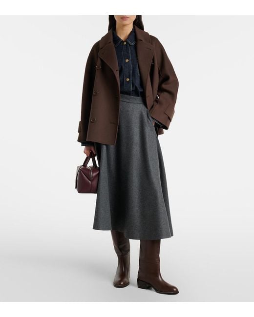 Max Mara Brown Louise Virgin Wool Jacket