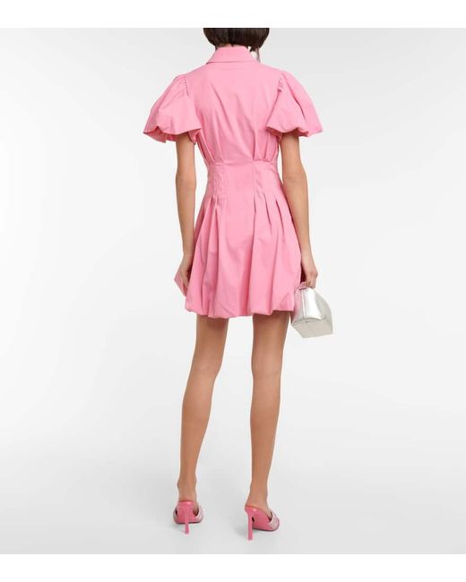 Vestido corto Callista con mangas abullonadas Jonathan Simkhai de color Pink