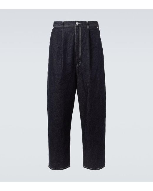 Comme des Garçons Blue Mid-Rise Straight Jeans for men