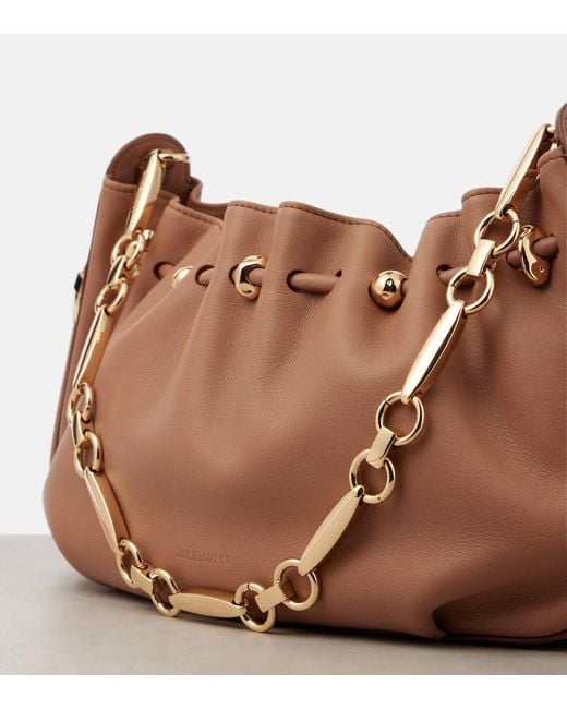 Zimmermann Halcyon Leather Shoulder Bag in Brown | Lyst Canada