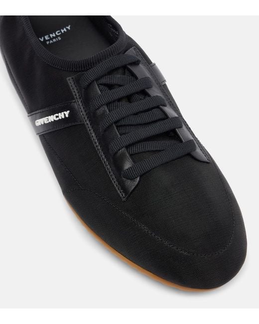 Givenchy Black Sneakers Slim Mit Leder