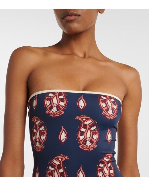 Johanna Ortiz Blue Printed Swimsuit