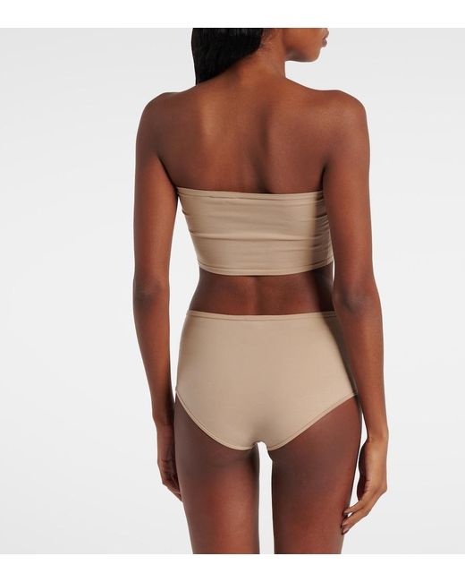 Alaïa White Bandeau Bikini