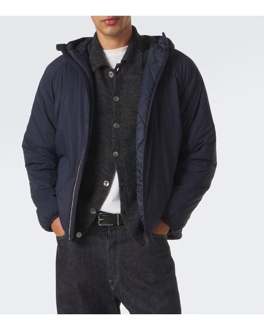 Burberry Blue Ekd Hooded Jacket for men