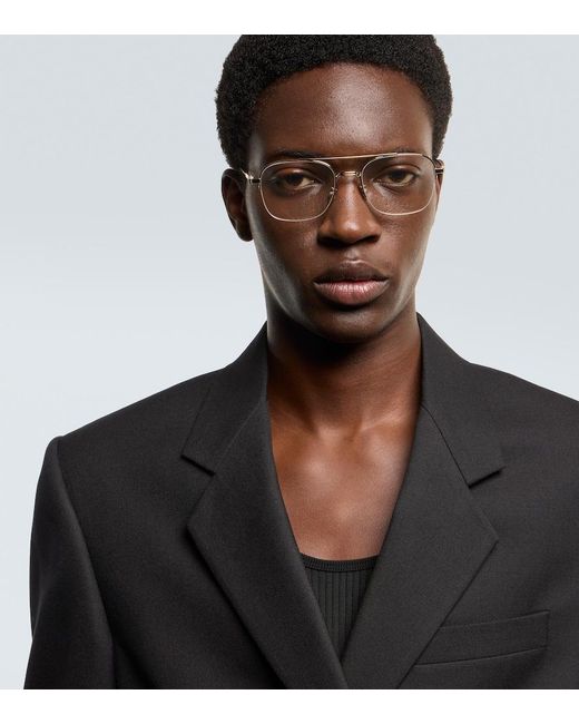 Dior White Neodioro S5U Aviator Glasses for men