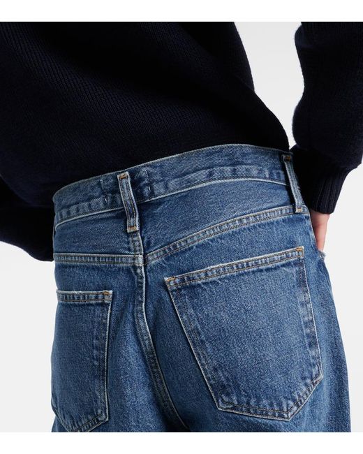 Jeans A Gamba Larga Low Slung Baggy di Agolde in Blue