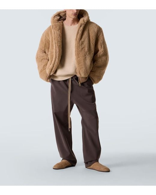 Fear Of God Natural Alpaca And Cotton Teddy Bomber Jacket for men
