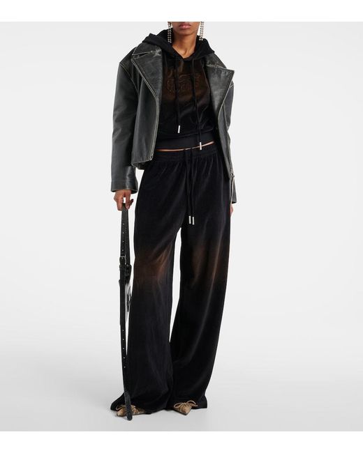 Acne Blue Cotton-Blend Track Pants