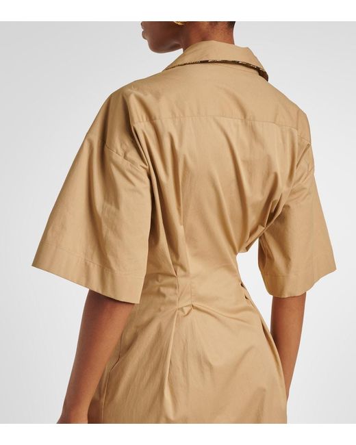 Dries Van Noten Natural Cotton Wrap Dress