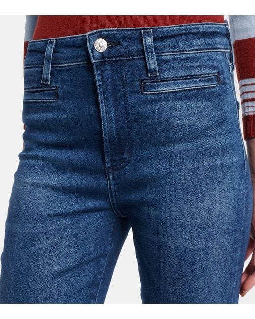 Citizens of Humanity Blue Lilah Flare High-Rise Flared Jeans