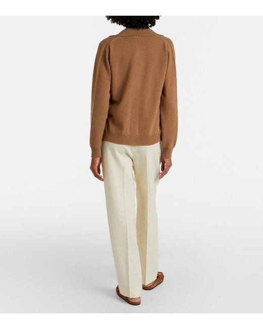 Blazé Milano Natural Fox Wool Straight Pants