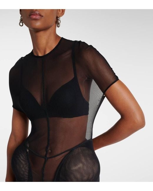 Jean Paul Gaultier Black X Shayne Oliver Robe Aus Tuell