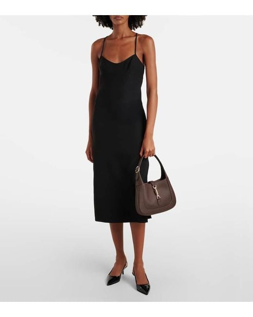 Gucci Brown Jackie 1961 Small Leather Shoulder Bag