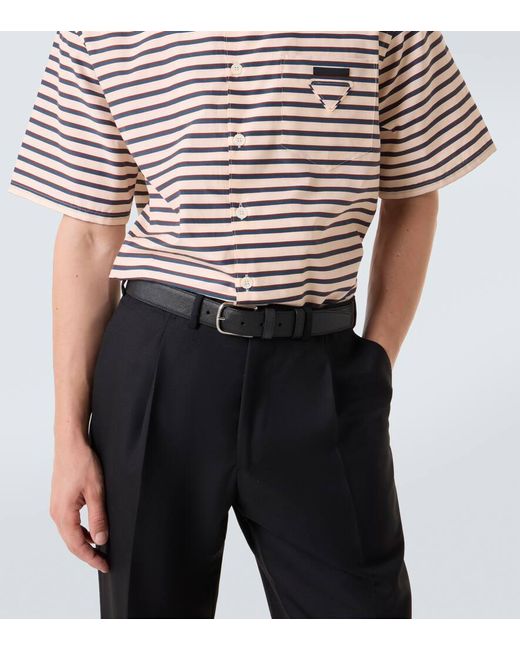 Prada Guertel Aus Saffiano-Leder in Black für Herren