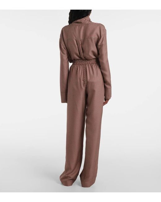 Joseph Brown Gerade High-Rise-Hose Aus Seide