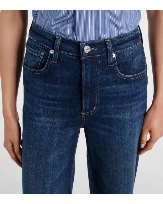 Citizens of Humanity Blue Lyra High-Rise Wide-Leg Jeans