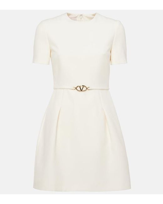 Valentino Natural Crepe Couture Minidress