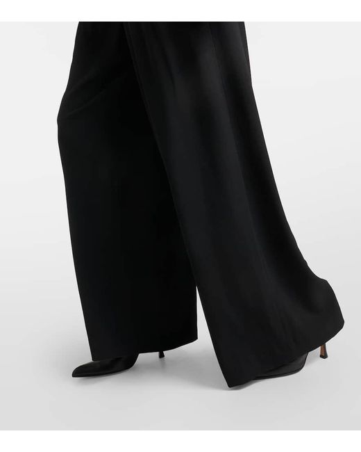 Pantaloni in misto lana di Dries Van Noten in Black