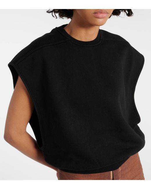 T-shirt oversize en coton Rick Owens en coloris Black