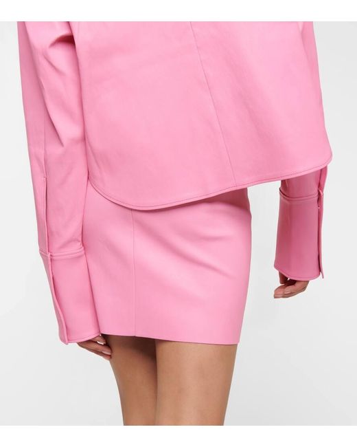 Stouls Pink Josh Leather Jacket