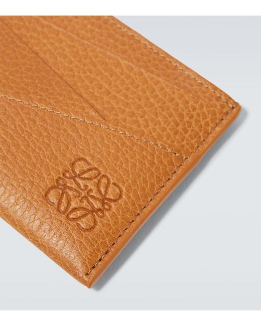Loewe Brown Puzzle Leather Cardholder for men
