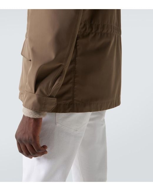 Loro Piana Brown Traveller Technical Jacket for men