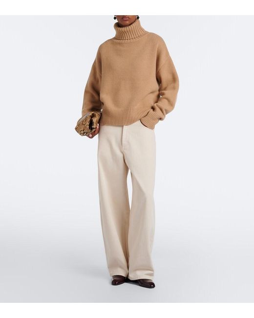 Extreme Cashmere Natural N°434 Crop Xtra Cashmere Sweater