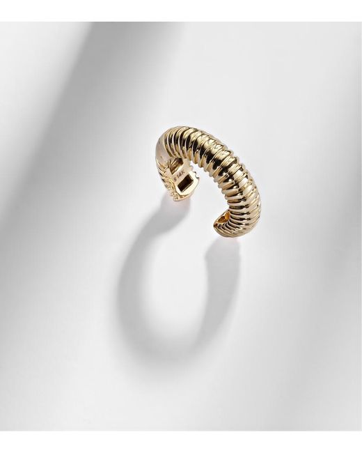 STONE AND STRAND White Demi 14Kt Ear Cuff