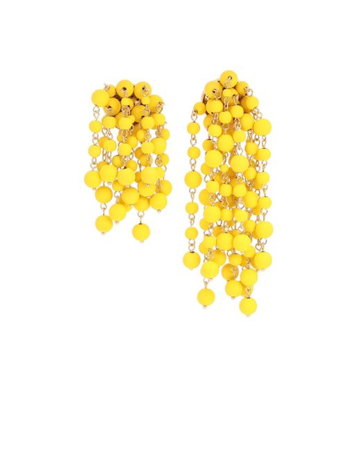Boucles d'oreilles Les Mimosas Jacquemus en coloris Yellow