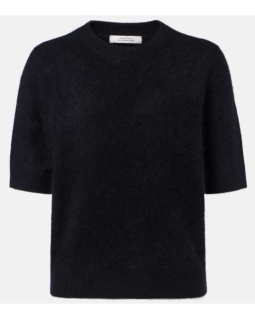 Dorothee Schumacher Black Fluffy Statements Wool And Cashmere Sweater