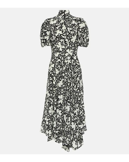 Stella McCartney Multicolor Floral Silk Midi Dress