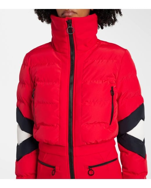 Fusalp Red Clarisse Paneled Ski Suit