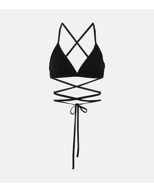 Isabel Marant Black Solange Bikini Top
