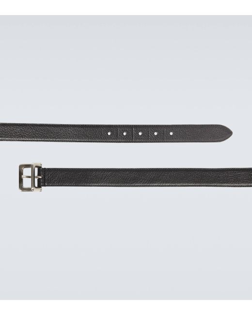 Saint Laurent Black Patent Leather Belt for men