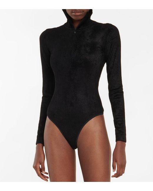 Alaïa Black Alaia Turtleneck Bodysuit