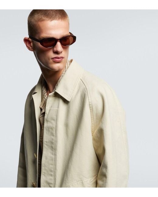 Auralee Brown X Eyevan 002R Oval Sunglasses for men