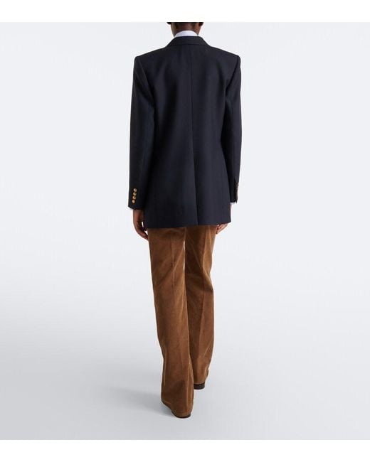 Saint Laurent Brown Cotton Corduroy Flared Pants
