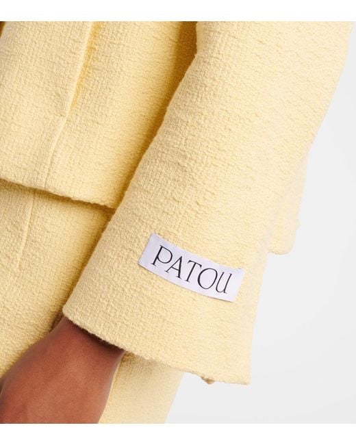 Patou Pink Cropped Cotton Jacket