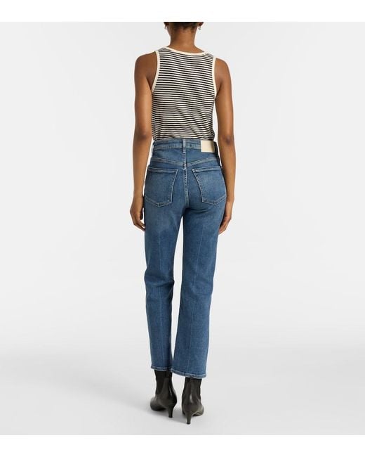 Citizens of Humanity Blue Zurie Ankle High-Rise Slim Jeans