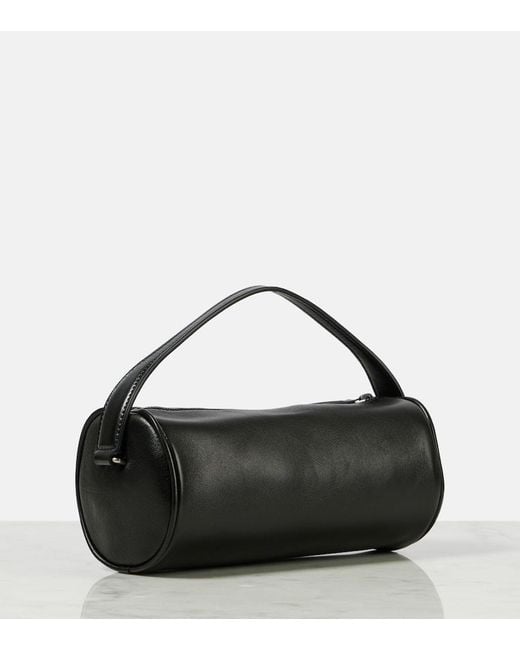 The Row Black Tote Round 90's Aus Leder