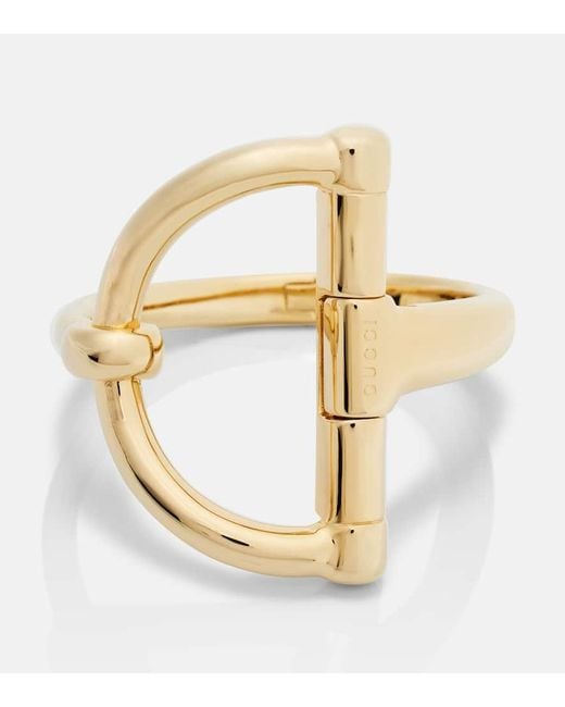 Gucci Metallic Armreif Half Horsebit