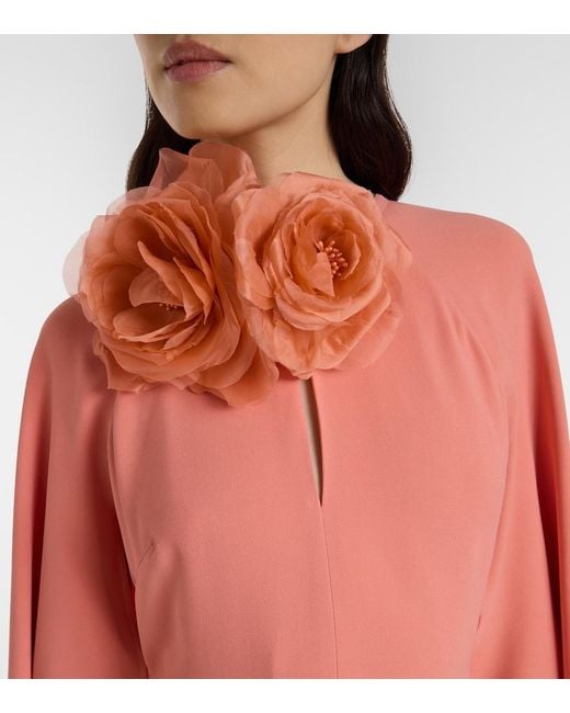 Elie Saab Pink Caped Gown