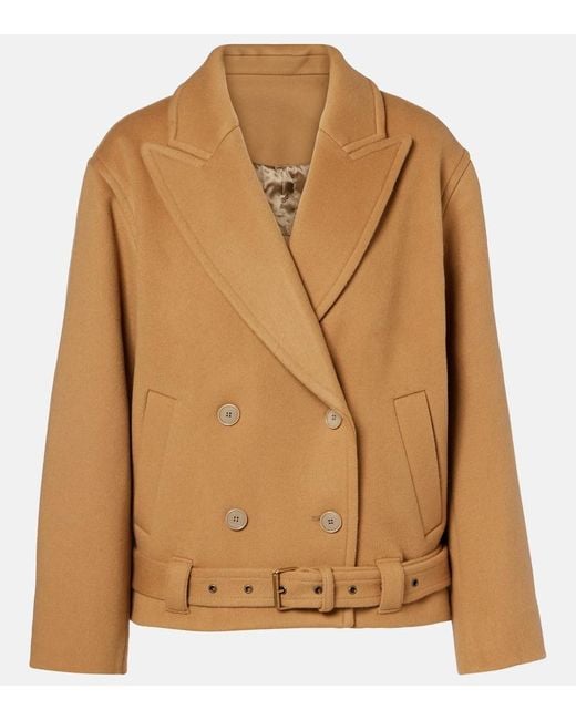 Isabel Marant Brown Jacke Winry Aus Wolle Und Kaschmir