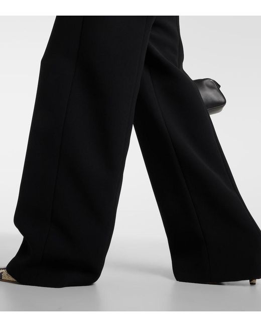 Khaite Black Lennex Corset Crepe Jumpsuit