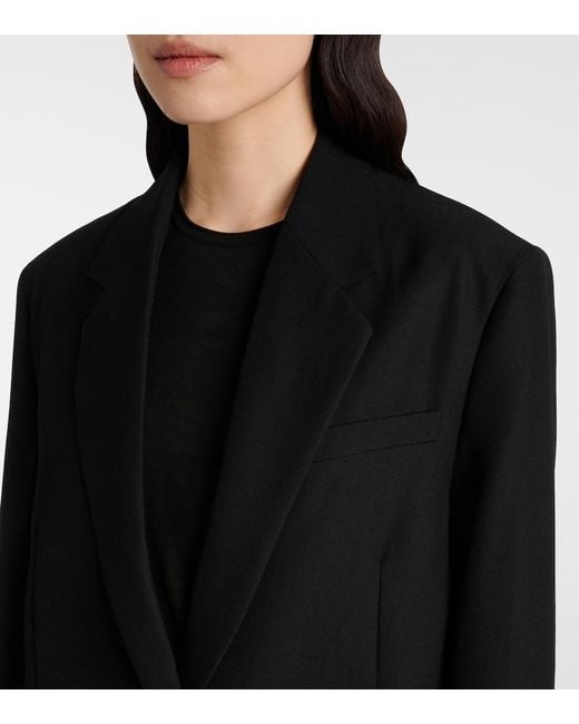 Totême Black Single-Breasted Blazer