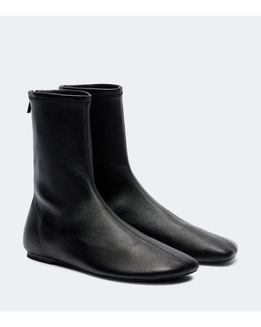 A.Emery Black Sutherland Leather Ankle Boots