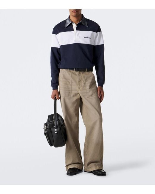 Pullover Polo di Acne in Blue da Uomo