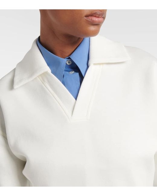 Jersey En Mezcla De Algodon Plan C de color White